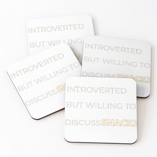 Item preview, Introverted But Willing to Discuss Snacks designed and sold by HELIOS ART.
