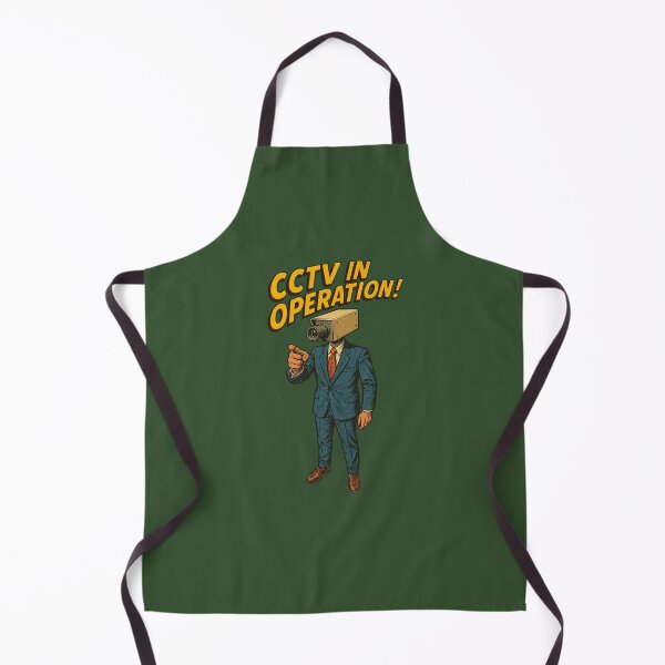 Item preview, CCTV in Operation – Retro Surveillance Camera Man Illustration designed and sold by The Devil's Bargain.
