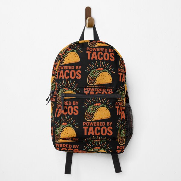 Item preview, Powered By Tacos Funny Foodie Delight designed and sold by AdellBridgett.