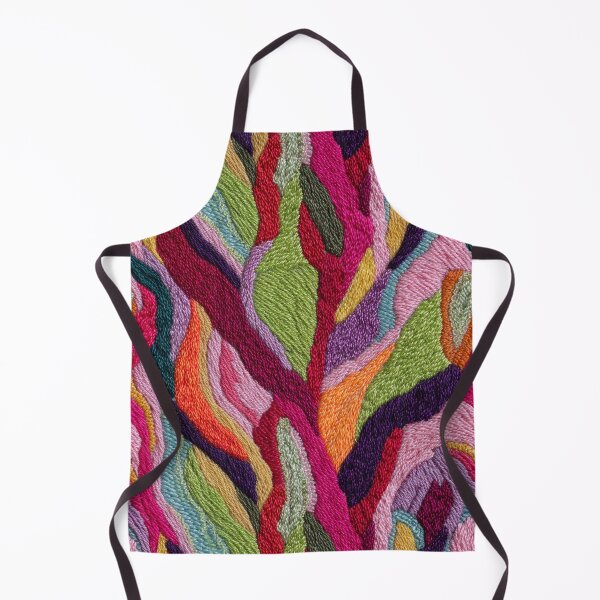 Item preview, Vibrant Abstract Faux Embroidery Pattern designed and sold by Nicholas Panek.