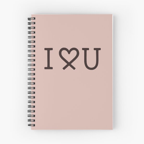Item preview, I ♥ U Minimalist Design with Stylized Heart and Light Pink Background designed and sold by SplashTastic.