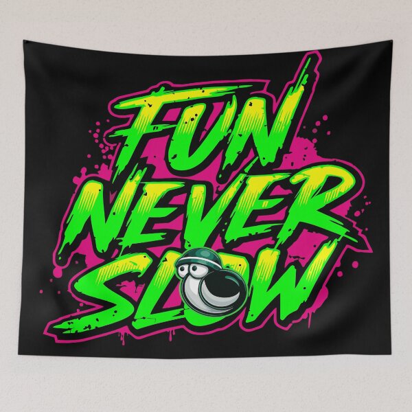 Item preview, Fun Never Slow – Street Art Neon Design for Energetic Souls designed and sold by snewen.