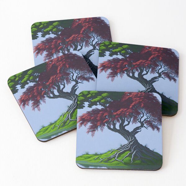 Item preview, a red and green tree designed and sold by aledfychan.
