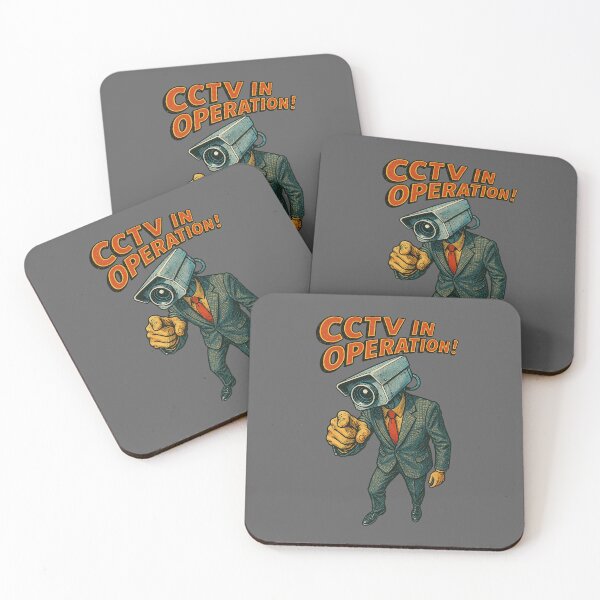 Item preview, Surveillance Society – Retro CCTV Camera Head Character designed and sold by The Devil's Bargain.