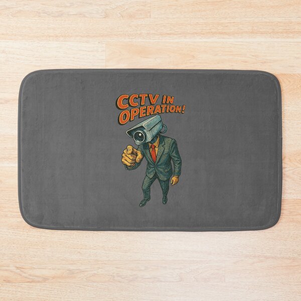 Item preview, Surveillance Society – Retro CCTV Camera Head Character designed and sold by The Devil's Bargain.