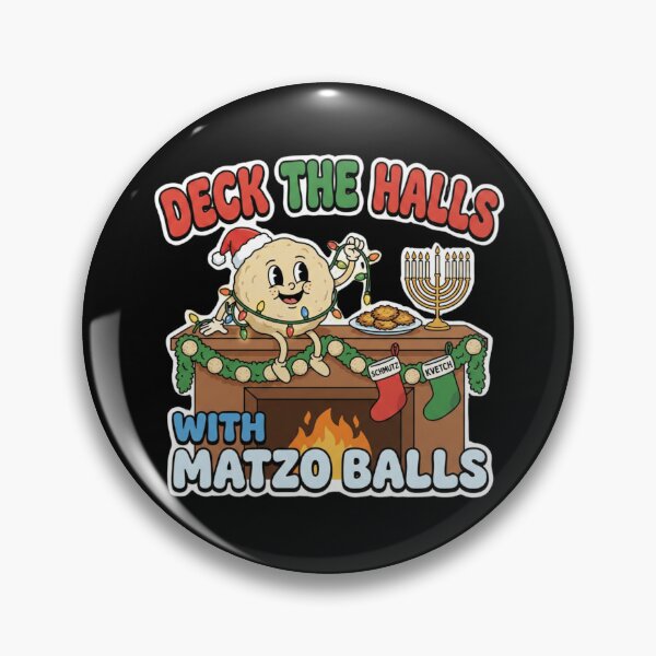 Item preview, Deck The Halls with Matzo Balls designed and sold by CatherineLievre.