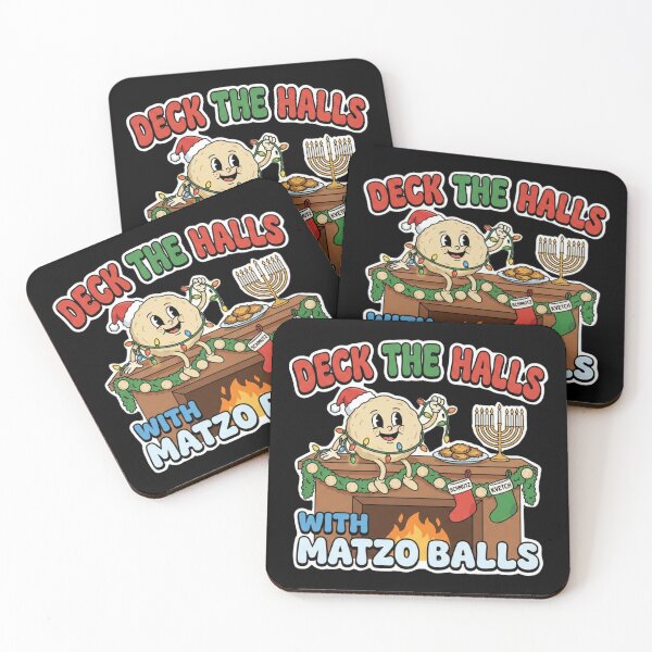 Item preview, Deck The Halls with Matzo Balls designed and sold by CatherineLievre.