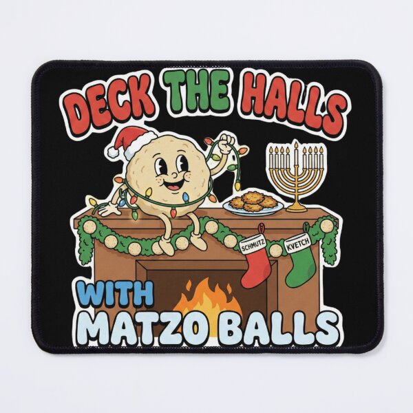 Item preview, Deck The Halls with Matzo Balls designed and sold by CatherineLievre.