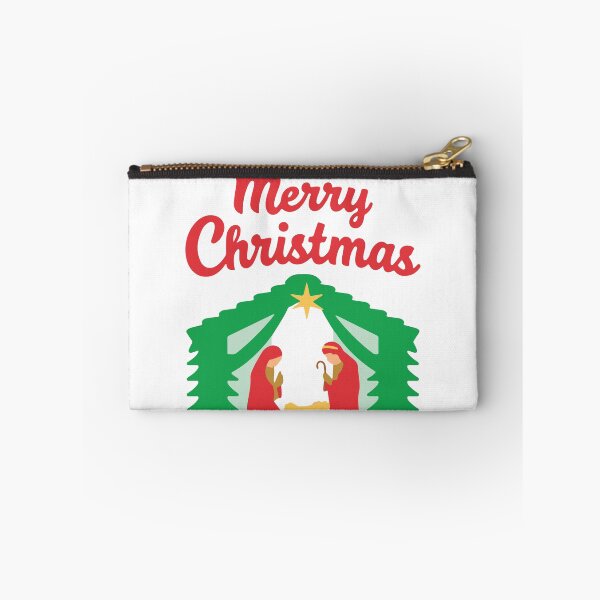 Item preview, Merry Christmas Nativity Christian Illustration white background designed and sold by DavidTeeStudio.