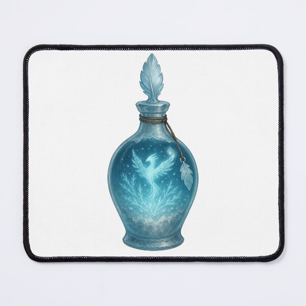 Item preview, Glacial Rebirth Tonic – Frost Phoenix Potion Art designed and sold by AlcheArtsStudio.