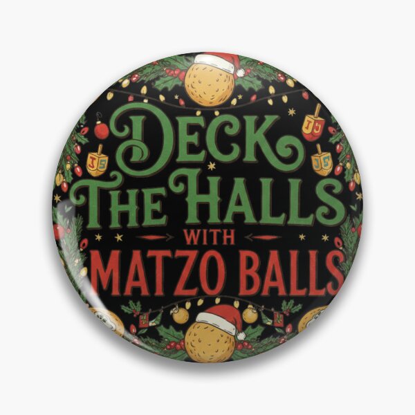 Item preview, Deck The Halls with Matzo Balls designed and sold by CatherineLievre.
