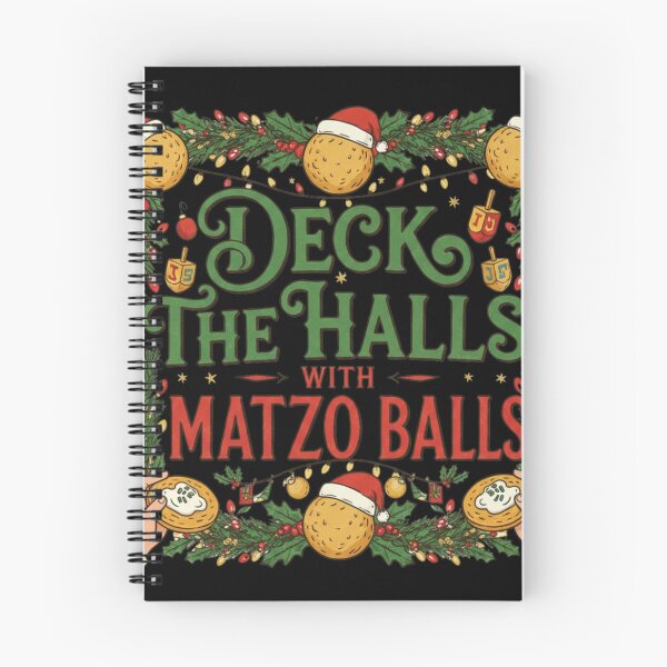 Item preview, Deck The Halls with Matzo Balls designed and sold by CatherineLievre.