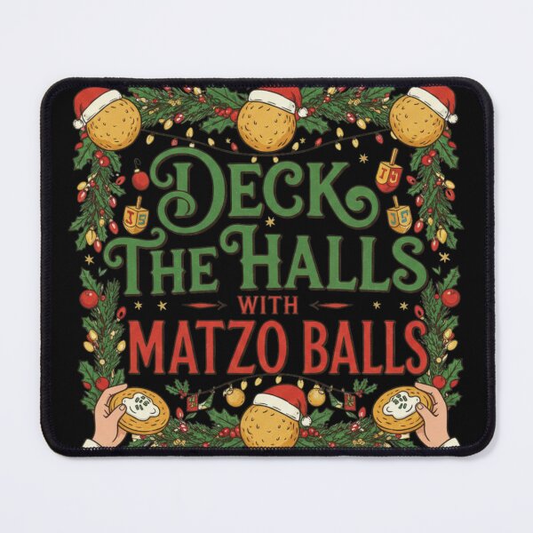 Item preview, Deck The Halls with Matzo Balls designed and sold by CatherineLievre.