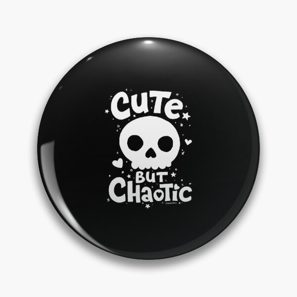 Item preview, Cute But Chaotic - Skull Hearts Stars Hand-Drawn Art Type designed and sold by malhanasbih.