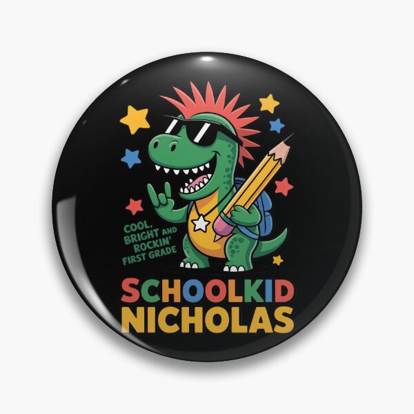 Item preview, Schoolkid Nicholas Loud, Bright and Rockin´ Personalized designed and sold by LittleDame.