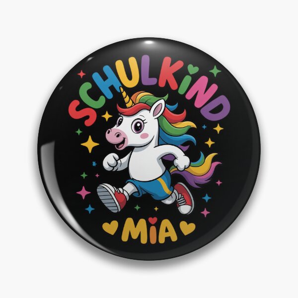 Artikelvorschau, Schulkind Mia Personalisierter Schulanfangs-Einhorn-Trick: Niedliches Einhorn entworfen und verkauft von LittleDame.