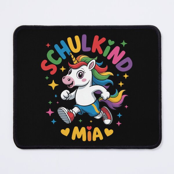 Item preview, Schulkind Mia Personalised First Day of School Cute Unicorn designed and sold by LittleDame.