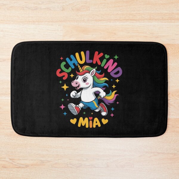 Item preview, Schulkind Mia Personalised First Day of School Cute Unicorn designed and sold by LittleDame.