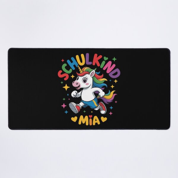 Item preview, Schulkind Mia Personalised First Day of School Cute Unicorn designed and sold by LittleDame.