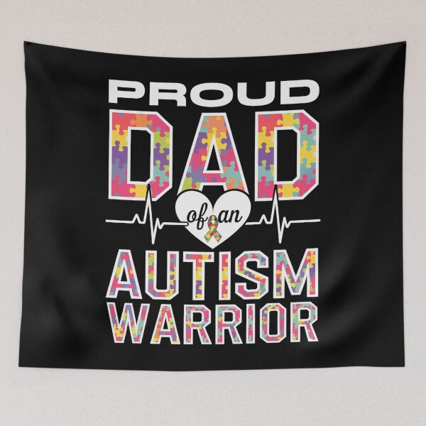 Item preview, autism Dad Autism awareness warrior designed and sold by CruelShadesSt.