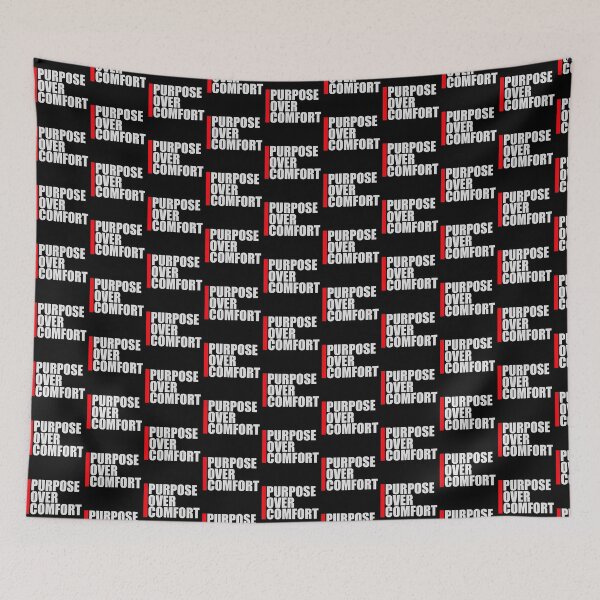 Item preview, Purpose Over Comfort Motivation Mindset Growth designed and sold by shirt-o-mat.