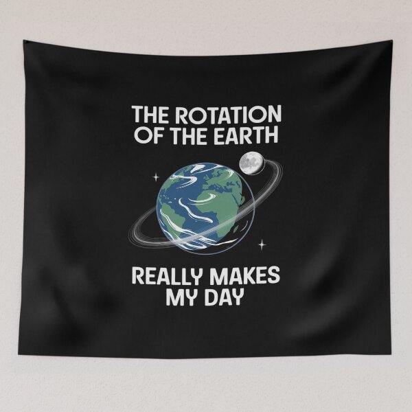 Item preview, Science Teacher Astronomy Funny Earth Rotation designed and sold by LittleDame.