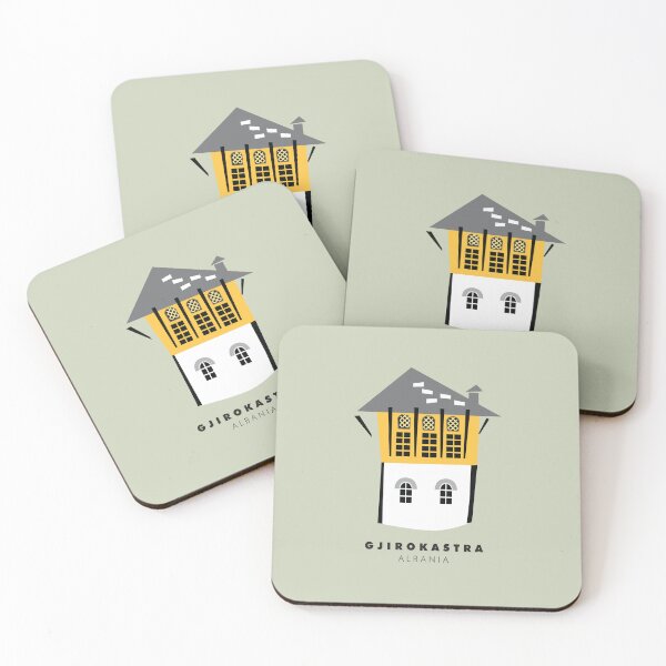Item preview, La Torre de Gjirokastra envuelta en niebla verde Casa Belaj designed and sold by INTRIGUEprints.