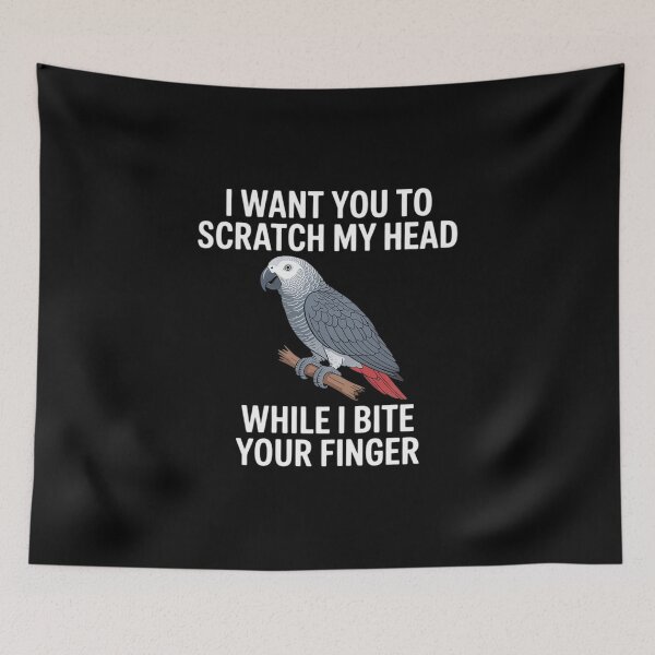 Item preview, Scratch My Head African Grey Owner African Grey Parrot Lover designed and sold by LittleDame.