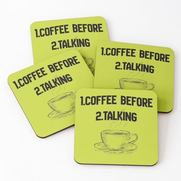 Item preview, Coffee Before Talking Sarcastic Morning Shirt designed and sold by ChameraDesign.