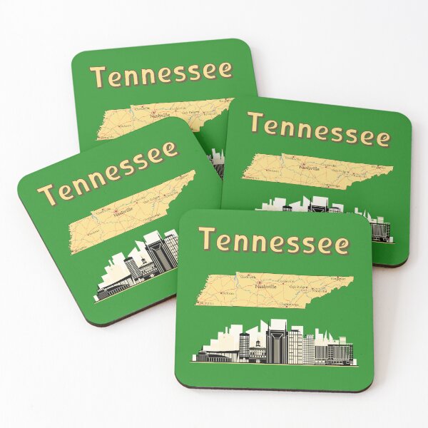 Item preview, Tennessee Heritage, Vintage Map & Nashville Skyline Tee designed and sold by mashmosh.