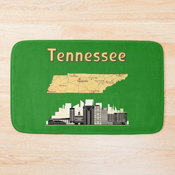 Item preview, Tennessee Heritage, Vintage Map & Nashville Skyline Tee designed and sold by mashmosh.