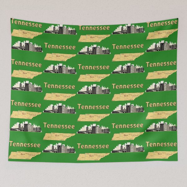 Item preview, Tennessee Heritage, Vintage Map & Nashville Skyline Tee designed and sold by mashmosh.