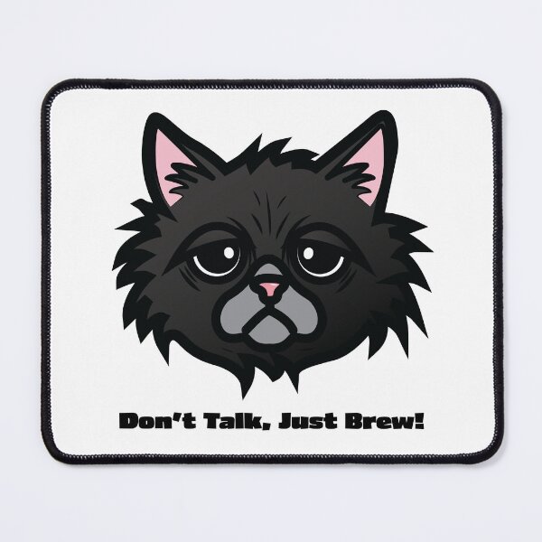 Item preview, Grumpy Kitty: Don't talk, just brew! designed and sold by WowStudiosAus.