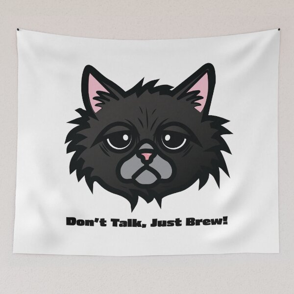 Item preview, Grumpy Kitty: Don't talk, just brew! designed and sold by WowStudiosAus.