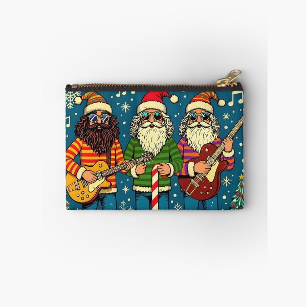 Item preview, Rock and roll Christmas card - cool Santa `Garcia tribute grateful hippy frisco sixties rock guitar band Santa dudes designed and sold by Kludoman.