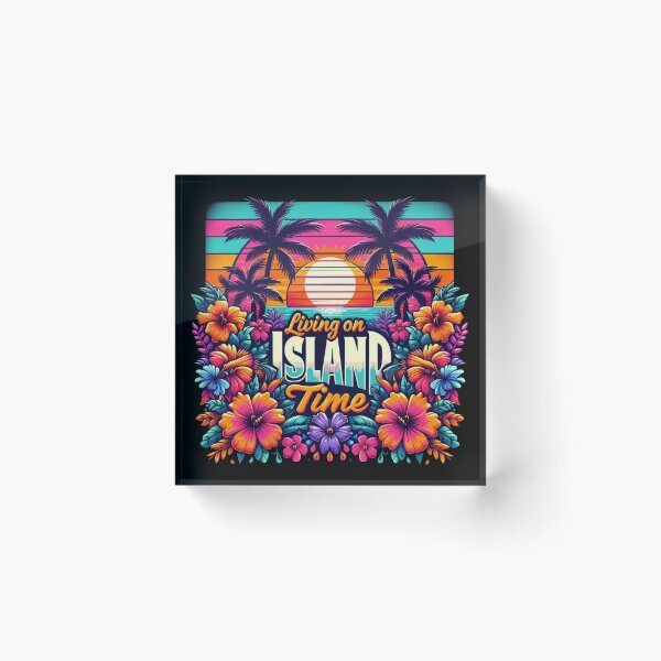 Item preview, Living On Island Time - Island, beach, palm trees and the sea - No. 07 - 9216x9216 designed and sold by darky72.