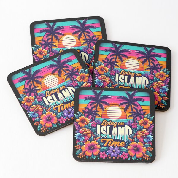 Item preview, Living On Island Time - Island, beach, palm trees and the sea - No. 07 - 9216x9216 designed and sold by darky72.