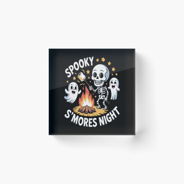 Item preview, Spooky Smores Night Ghostly Campfire Fun Halloween Party designed and sold by StuffNestie.