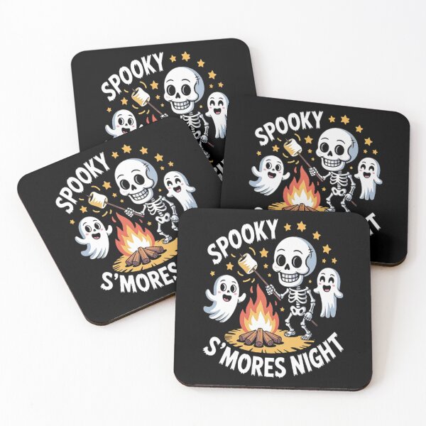Item preview, Spooky Smores Night Ghostly Campfire Fun Halloween Party designed and sold by StuffNestie.
