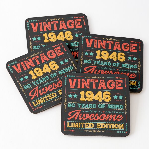 Item preview, Vintage 1946 Made in 1946 80th Birthday 80 Years Old designed and sold by Blok45.