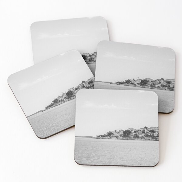 Item preview, Coastal Town on a Hillside by Calm Sea designed and sold by alicjamiekina.