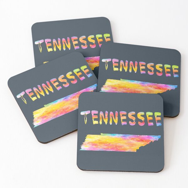 Item preview, Vibrant Watercolor Tennessee State Map & Letters - Artistic Souvenir Gift designed and sold by mashmosh.