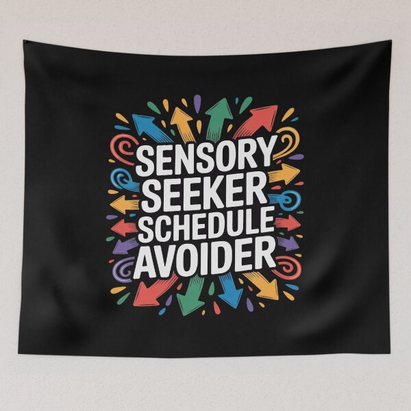Item preview, Sensory Seeker Schedule Avoider ADHD Neurospicy designed and sold by GasVille.