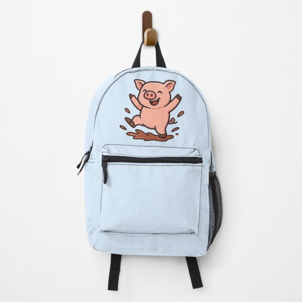 Item preview, Happy Pig Jumping in Mud – Funny Farm Animal Art designed and sold by Ivy-Triggs.
