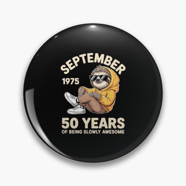 Item preview, September 50th Birthday Men Women 1975 Awesome Sloth Lover designed and sold by GasVille.