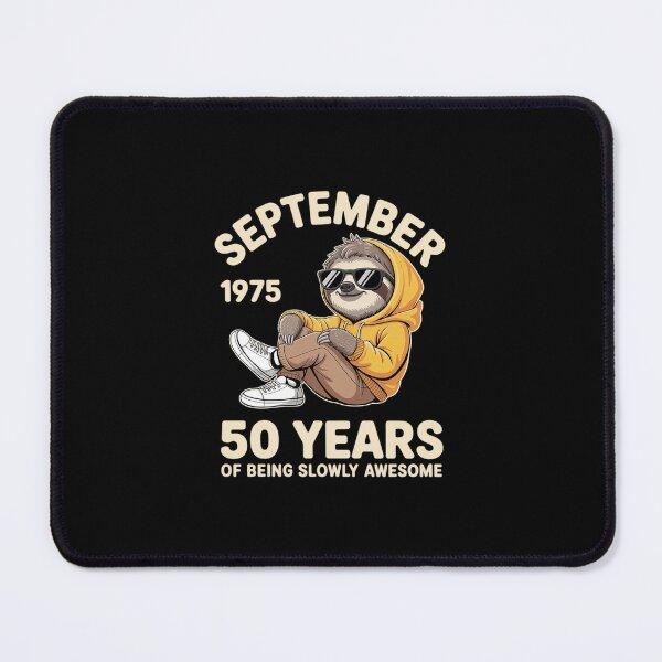 Item preview, September 50th Birthday Men Women 1975 Awesome Sloth Lover designed and sold by GasVille.