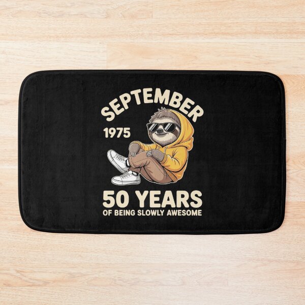 Item preview, September 50th Birthday Men Women 1975 Awesome Sloth Lover designed and sold by GasVille.
