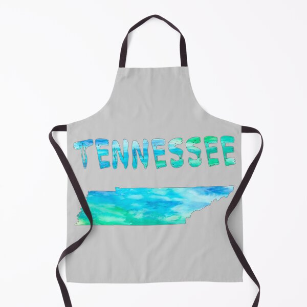 Item preview, Tennessee Aqua Watercolor Map & Text Art designed and sold by mashmosh.