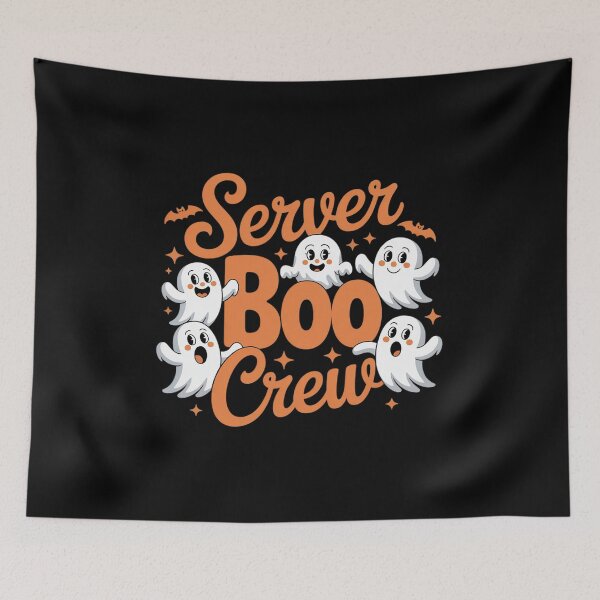 Item preview, Server Boo Crew Halloween Costume Match Waiter designed and sold by GasVille.