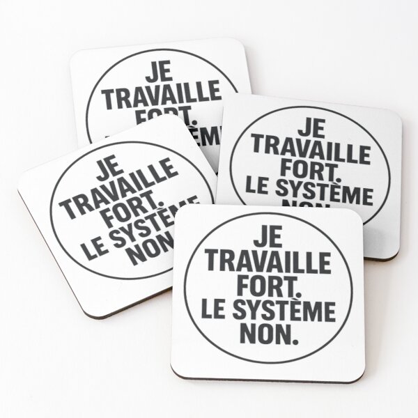 Item preview, I Work Hard, The System Doesn’t – Minimal Protest Quote designed and sold by JonathanP514.
